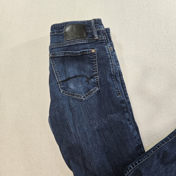 Mavi Zach Straight Leg Jeans 35x32 Dark Wash Stretch Denim - Picture 2 of 9